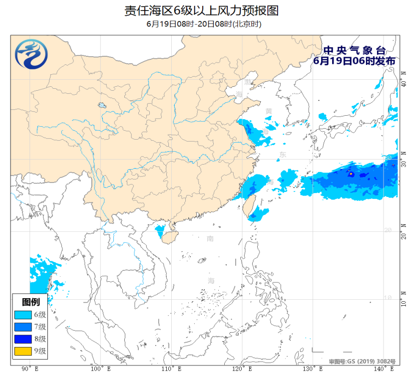 中央气象台：杭州湾和长江口附近海域将有雷暴大风