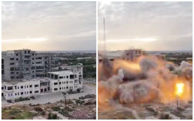 以媒：“以军炸毁加沙一大学大楼”视频散布，美邦恳求以方澄清