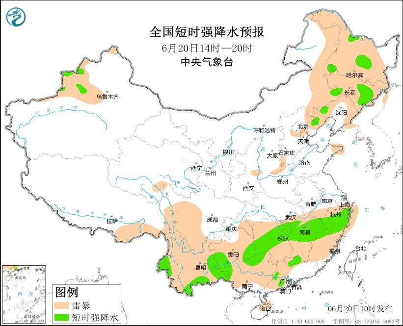 中央气象台：贵州湖南江西辽宁等地将有强对流天气