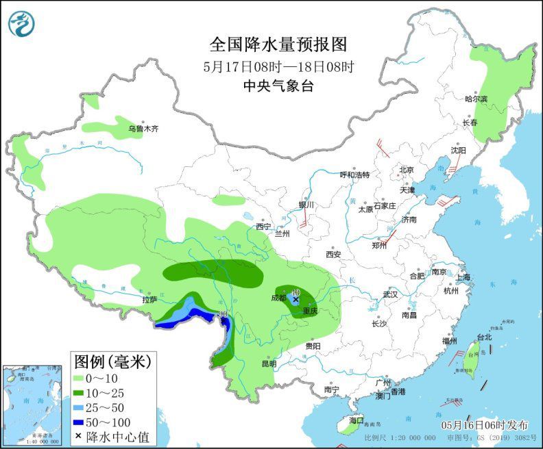 中央气象台西南地区西藏多降水天气(图2)