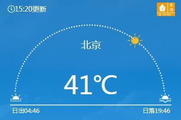 41.1℃！北京气温观测史上第四次达41℃ 并列历史第二高