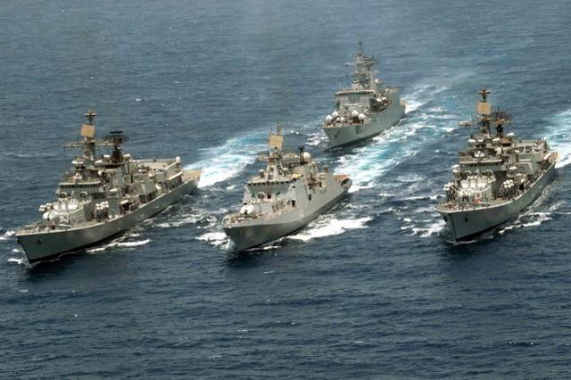 马德瓦尔称,印度海军军舰在8月15日就抵达越南金兰湾,与越南海军开展"