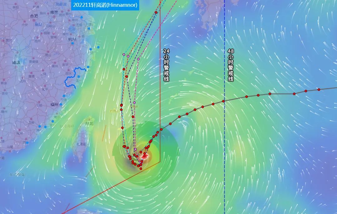 超強颱風已越過24小時警戒線，最大風力17級以上！
