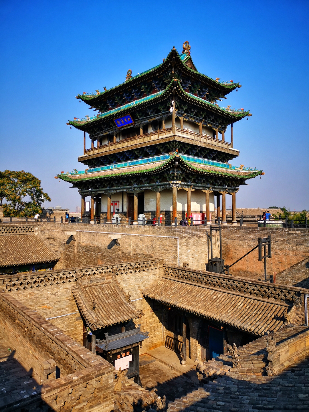 世界文化遗产山西平遥古城中国传统风貌的活化石
