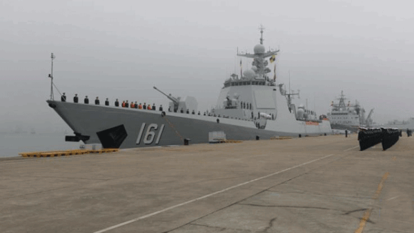 中国海军第40批护航编队奔赴亚丁湾
