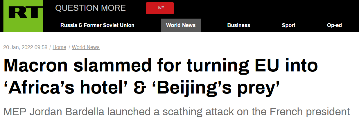 《【欧亿手机客户端】被指责将欧洲变成“华盛顿的后院”、“北京的猎物”…，马克龙：你在胡说》