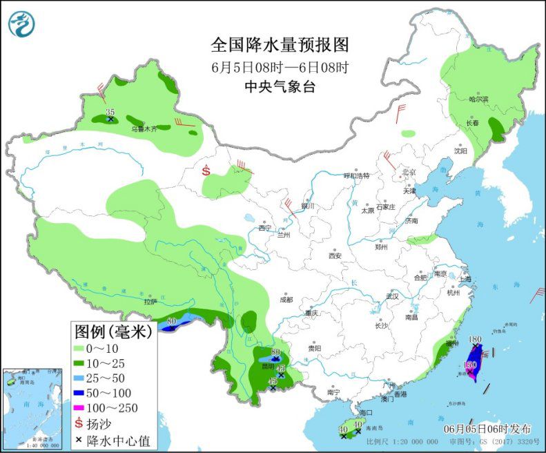 华北南部黄淮等地有高温天气 新疆等地有明显降温降雨