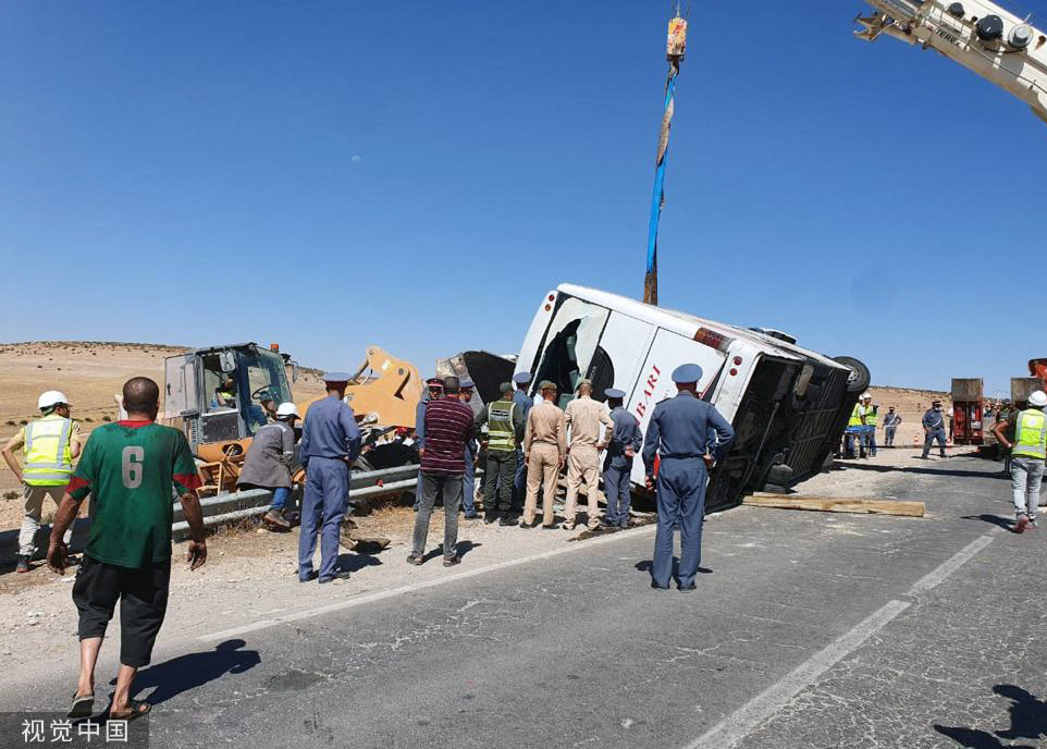 摩洛哥北部城市交通事故已造成多人死亡