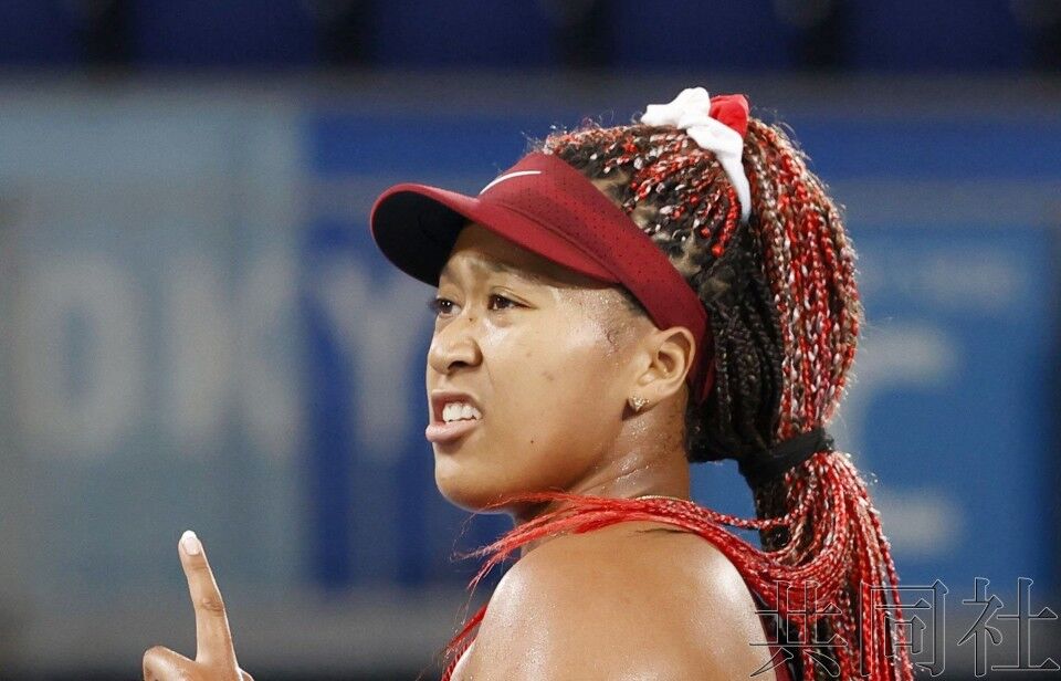 日本网球名将大坂直美出局落泪 首次参加奥运感到重压