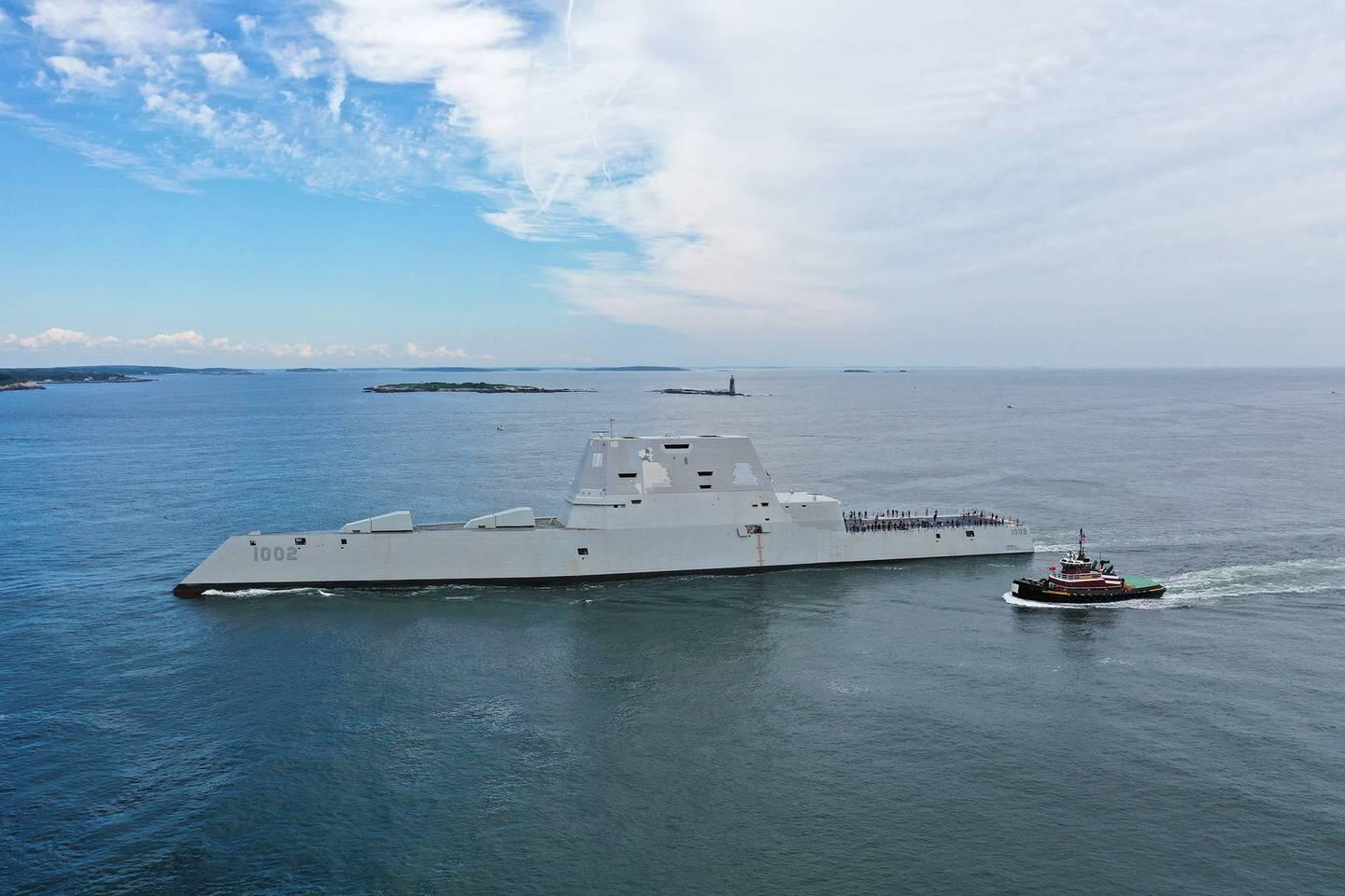 美国第3艘“万吨大驱”完成船厂测试，原本2018年就该服役