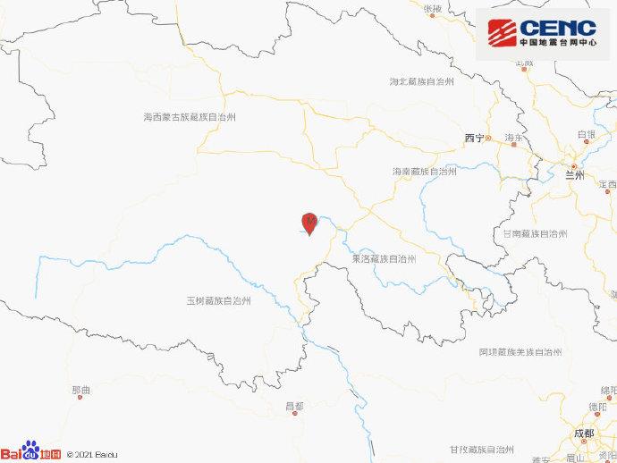 青海果洛州玛多县发生3.2级地震 震源深度10千米