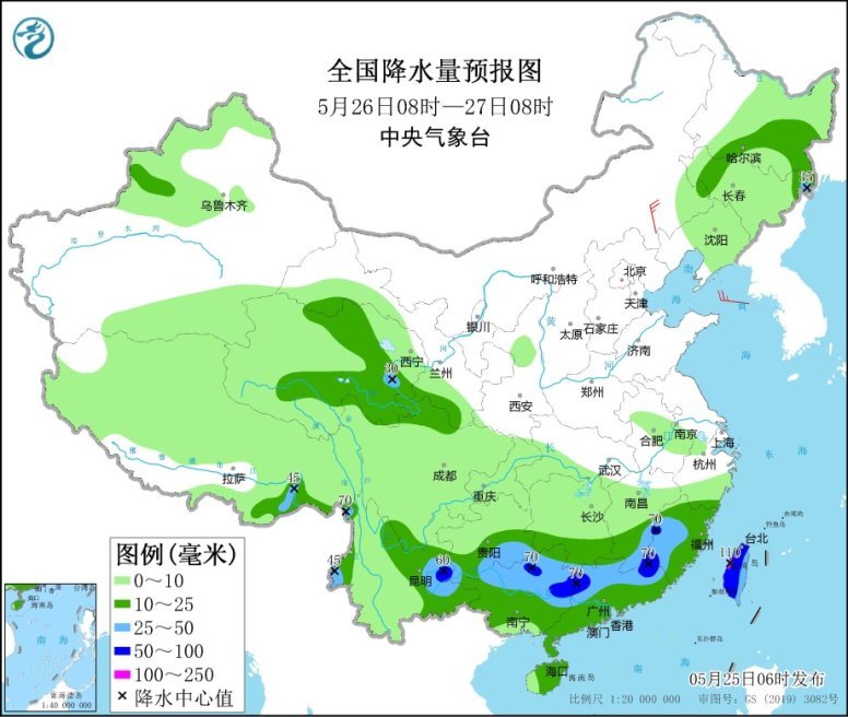 东北黄淮等地有强对流天气 江南华南及贵州等地多降雨
