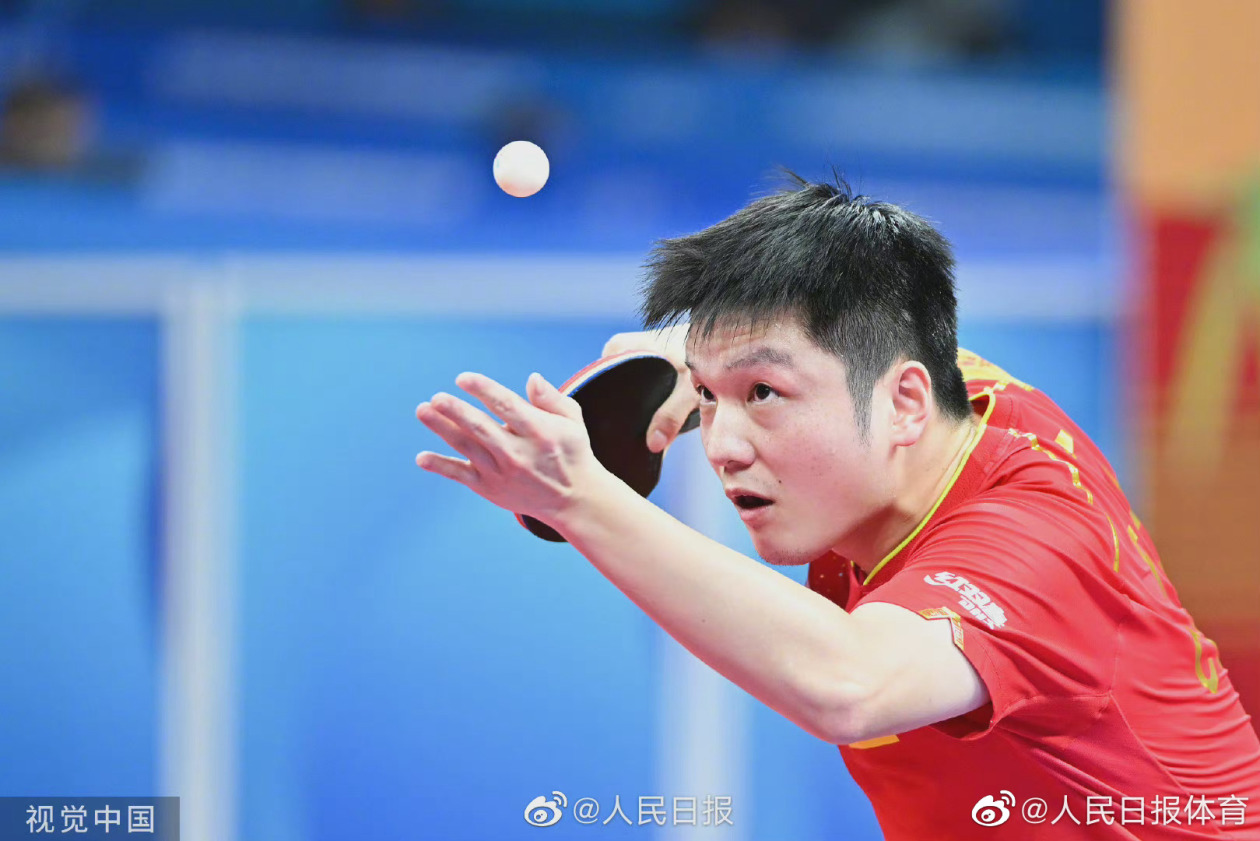 中国队六连胜晋级世乒赛男团四强