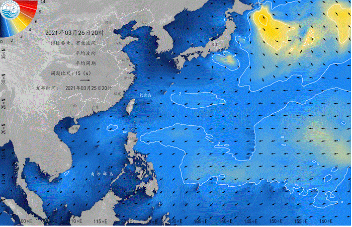 国家海洋预报台：未来一周黄海和东海海域有较大范围的中到大浪过程