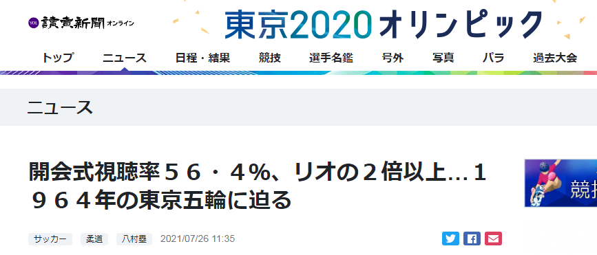 日本人突然开始支持东京奥运会 日媒惊呼有了新发现