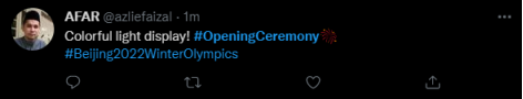 北京冬奥开幕式成全球话题！国际奥委会官方推特：鸡皮疙瘩起来了！