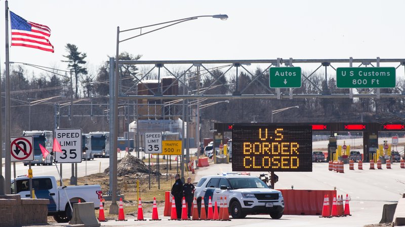 加拿大官员 美加边境至少关闭至8月21日