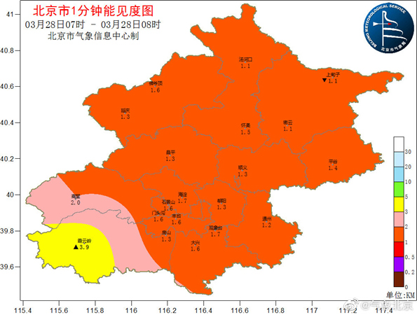 严重污染！北京PM10均值超2000 今天是沙尘影响主要时段