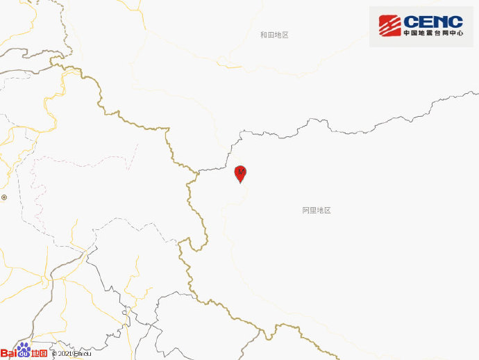 西藏阿里地区日土县发生4.2级地震 震源深度10千米