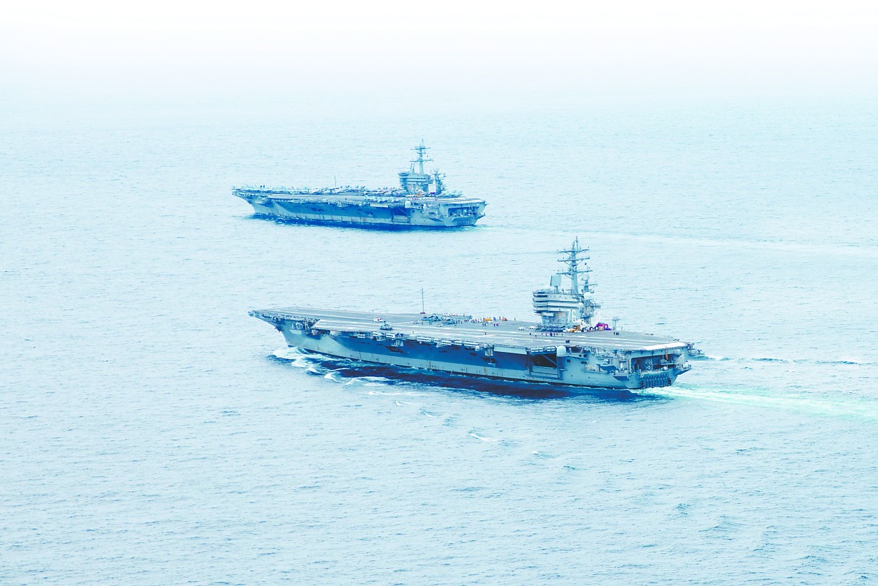 美双航母在台岛以东“低调”演练想干啥？专家解读
