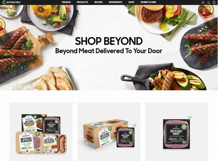 Beyond Meat推出电商网站 直接向客户销售其植物性肉类产品