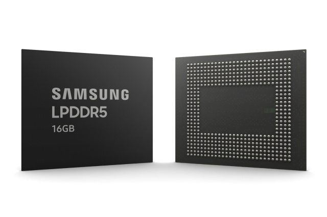 三星已经开始大规模生产16GB的LPDDR5移动RAM芯片