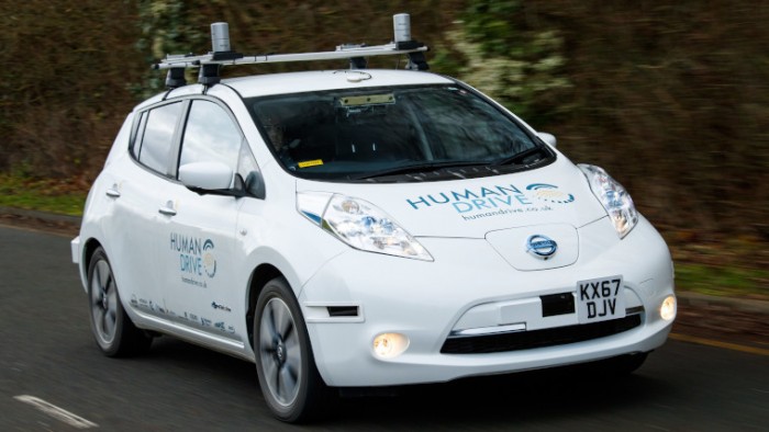 为日产LEAF配备了GPS等 日产领衔HumanDrive项目完成了英国最长的自动驾驶旅程
