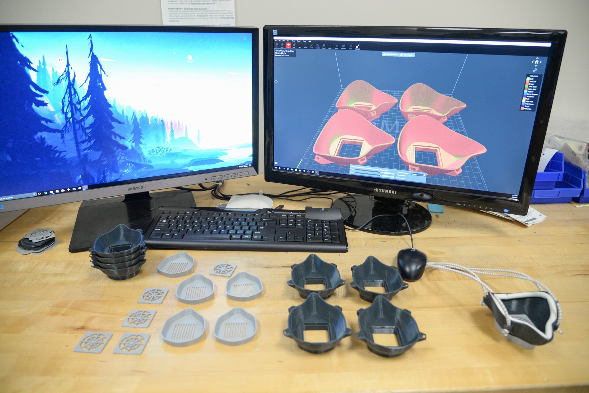 美空军部队使用3D打印技术自制口罩