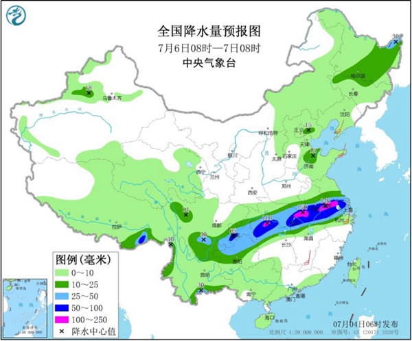 西南地区至长江中下游雨势增强 江南华南继续焖蒸