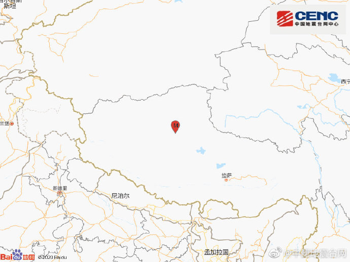 西藏先后爆发两次地震 最大震级6.6级!
